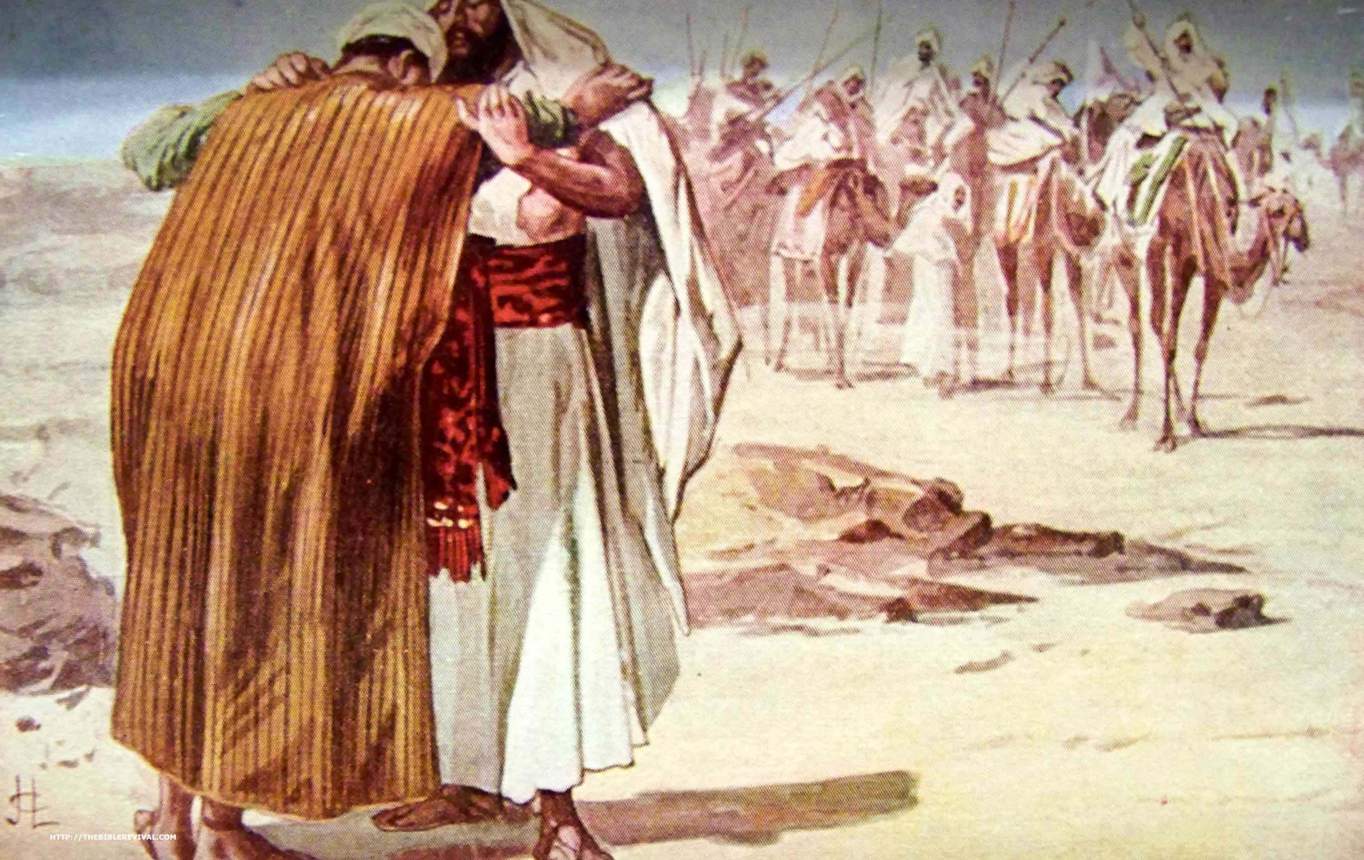 The Meeting Of Jacob And Esau Genesis