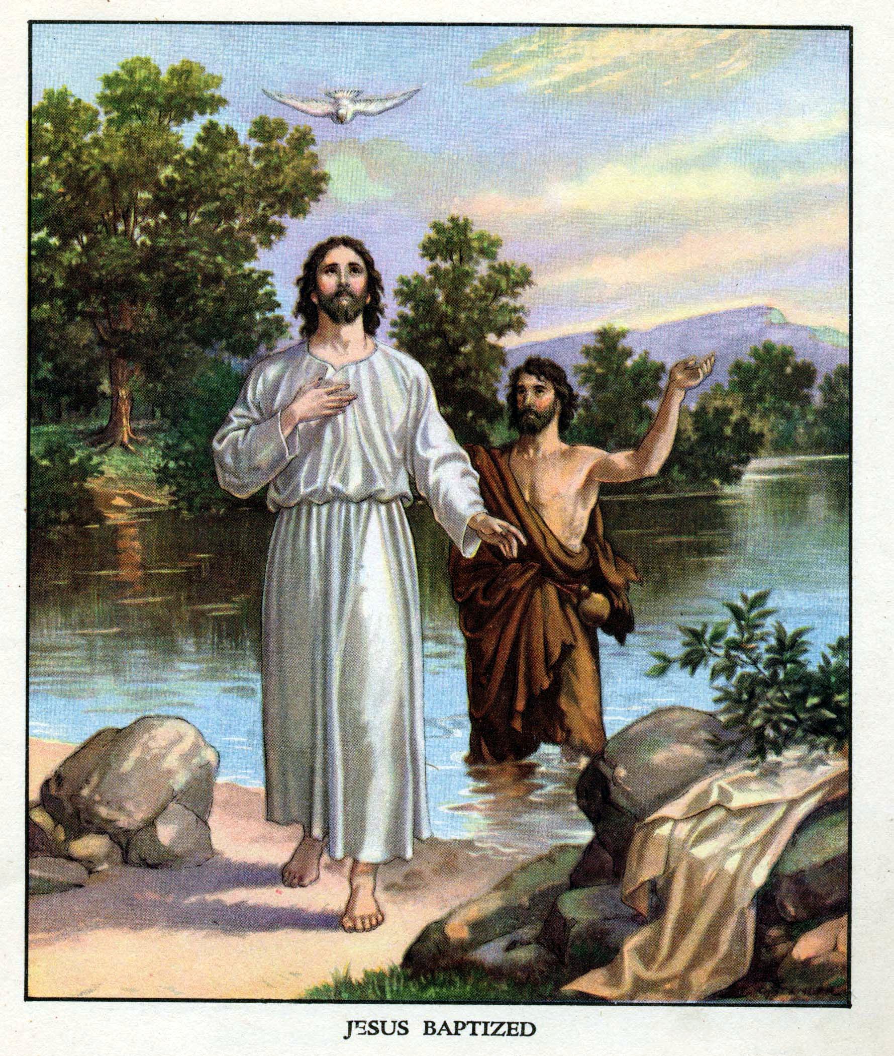 Jesus baptized