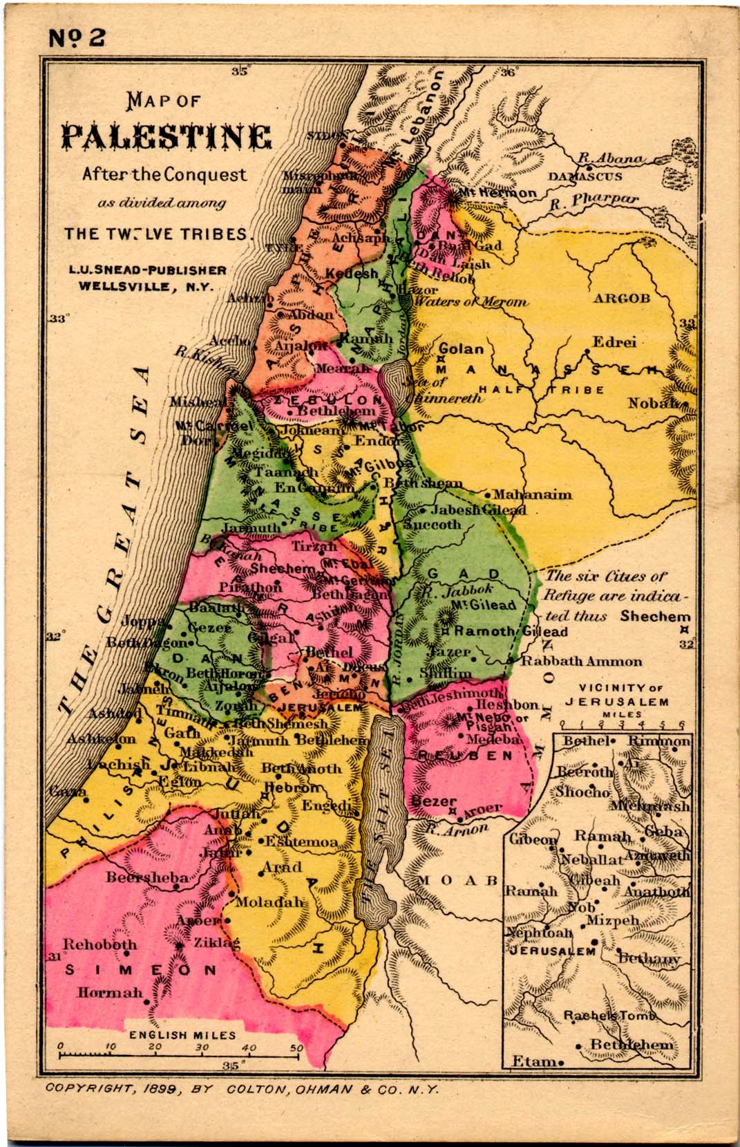 map after the conquest of the 12 tribes 2 of 5